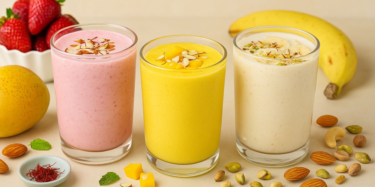 Kesar Badam Milkshakes