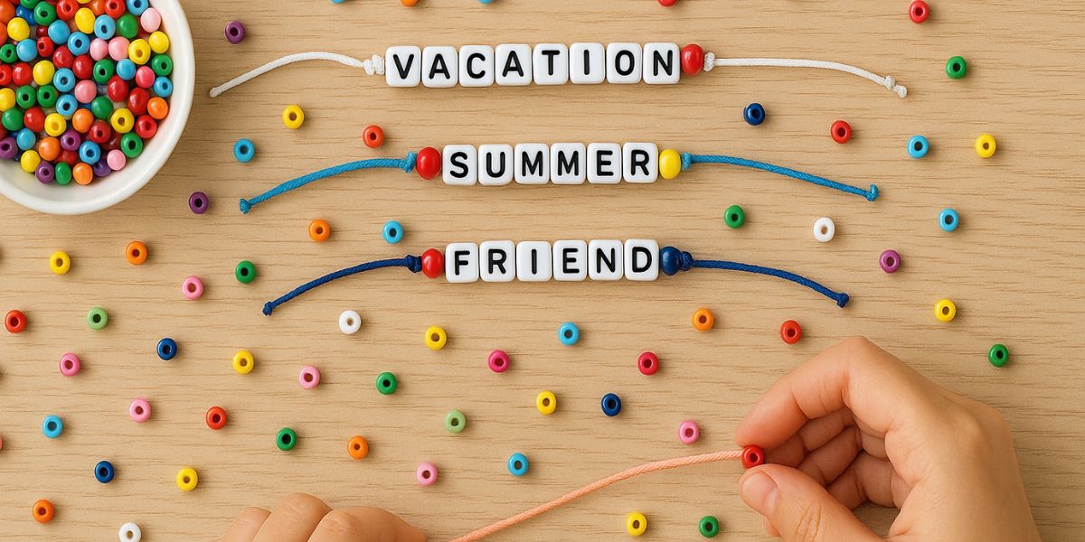 DIY friendship bracelets craft