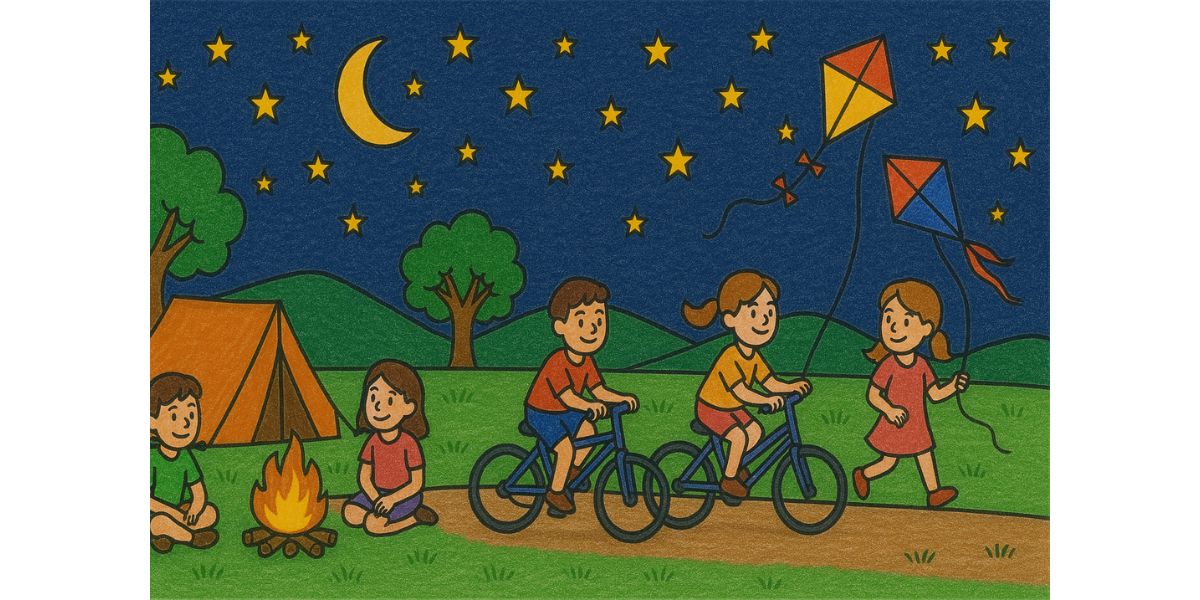 Summer season drawing for class 4