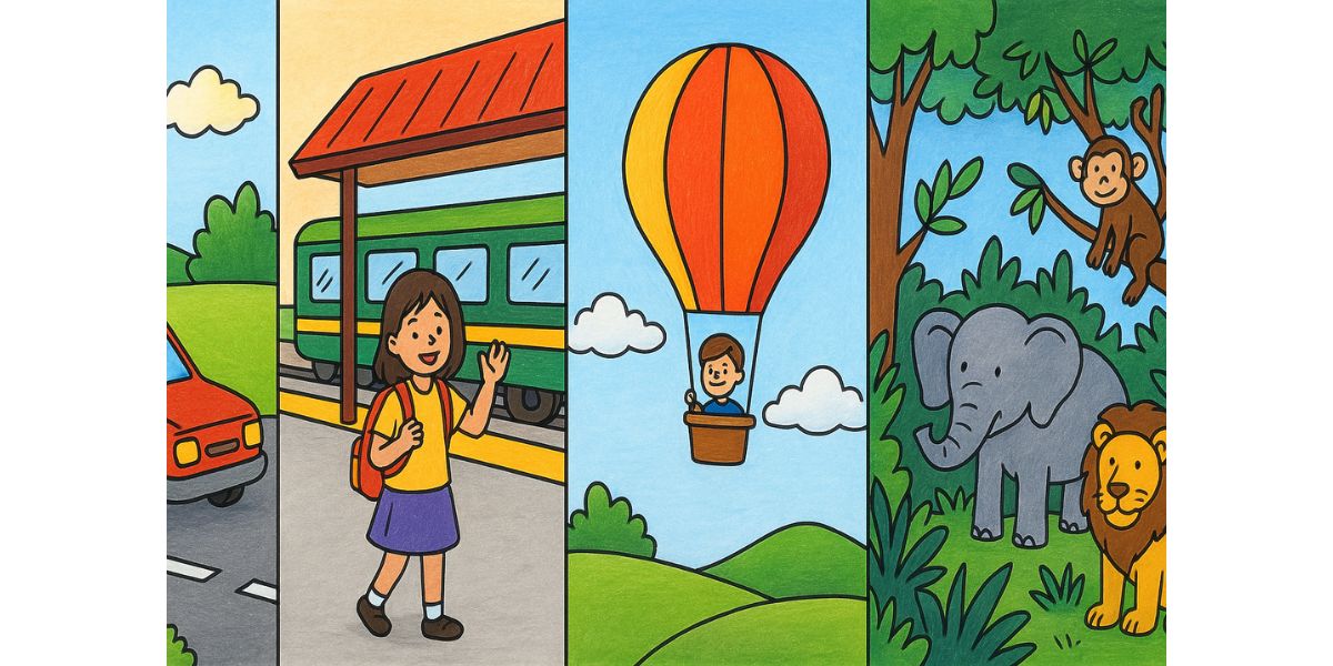 Summer season drawing for class 5