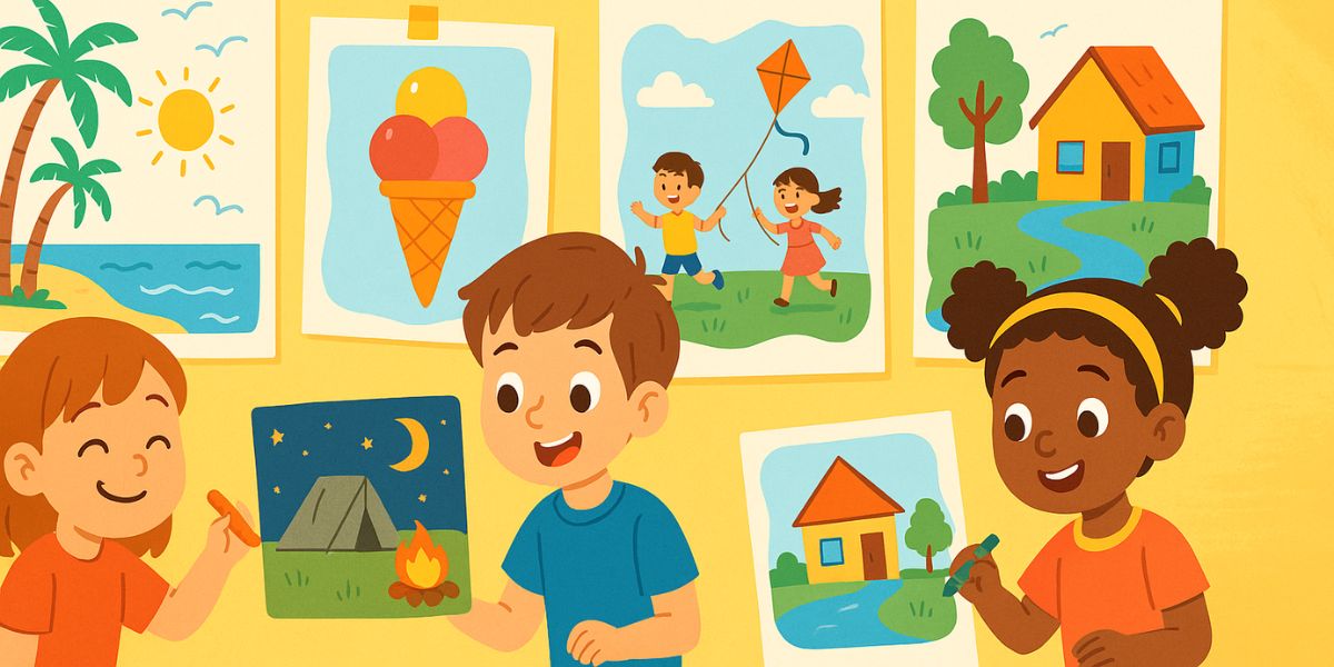 Summer Season Drawing Ideas for Kids